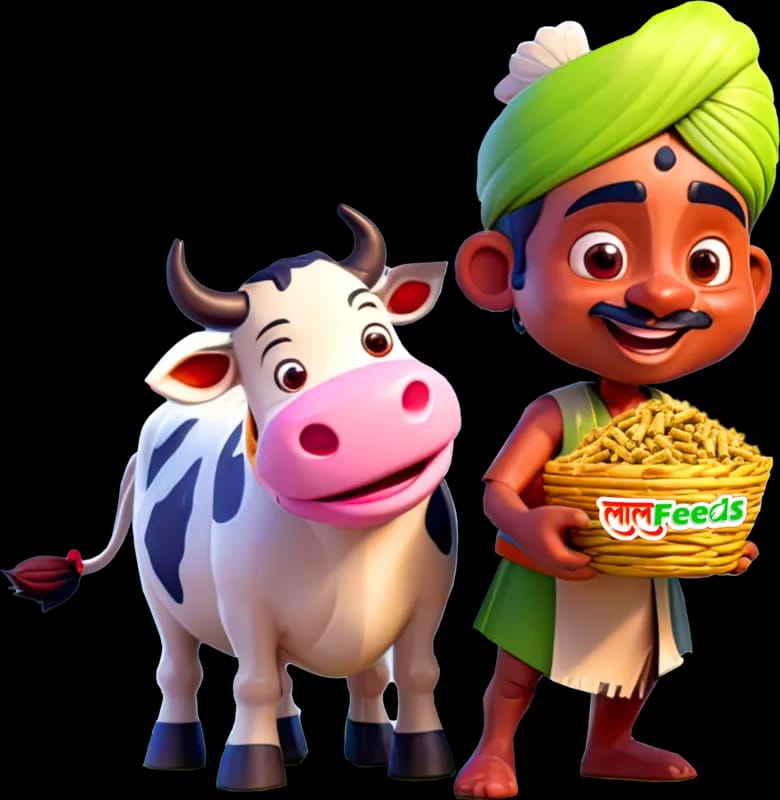 Lal Feeds mascot with cow